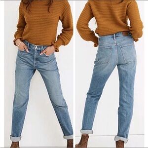 MADEWELL The High Rise Slim Boy Jean Denim‎ Jeans Size 16 W light Wash blue